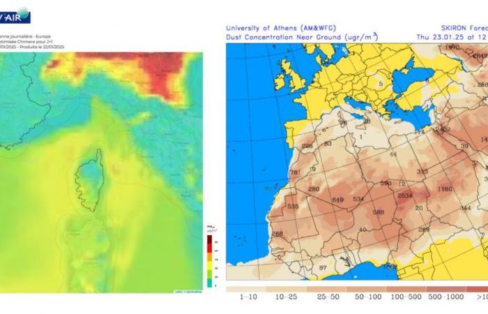 A new episode of air pollution expected in Corsica from Thursday January 23