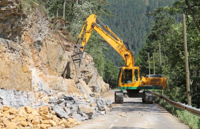 Gard. A road closed for ten days due to a significant risk of landslides