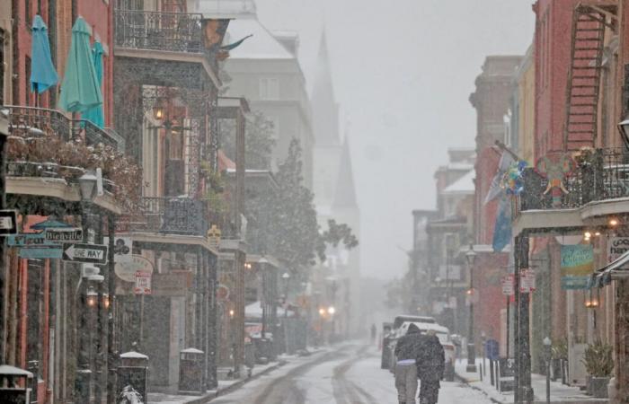 Photos of the rare winter storm blanketing the South in snow