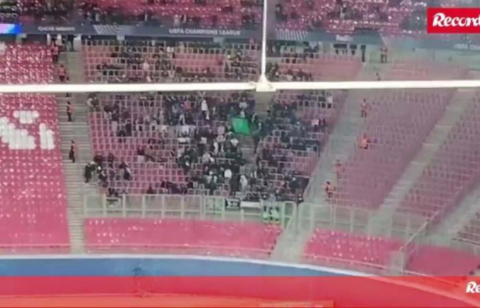 Sporting fans occupy part of the zone banned by UEFA: see images – Videos