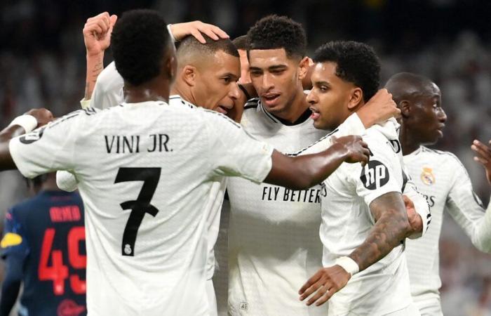 VIDEO: Jude, that is filthy! Bellingham produces outrageous backheel assist to tee up sublime Rodrygo goal as Real Madrid take control against Red Bull Salzburg