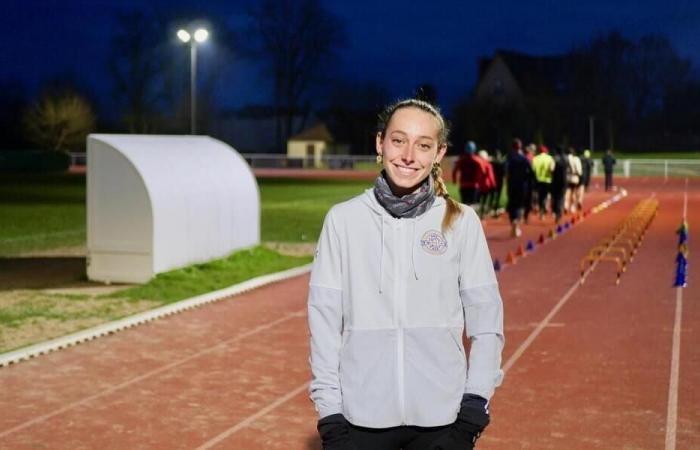 Lison Meroux is champion of Morbihan for her first season in athletics, in Auray. Sport