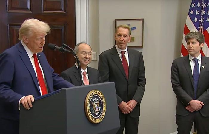 President Trump announces Stargate AI investment project with $500 billion from MGX, OpenAI, Oracle and Softbank