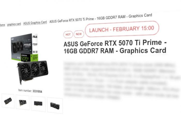 RTX 5070 Ti Gets Tentative Release Date in New Leak From EU Retailer