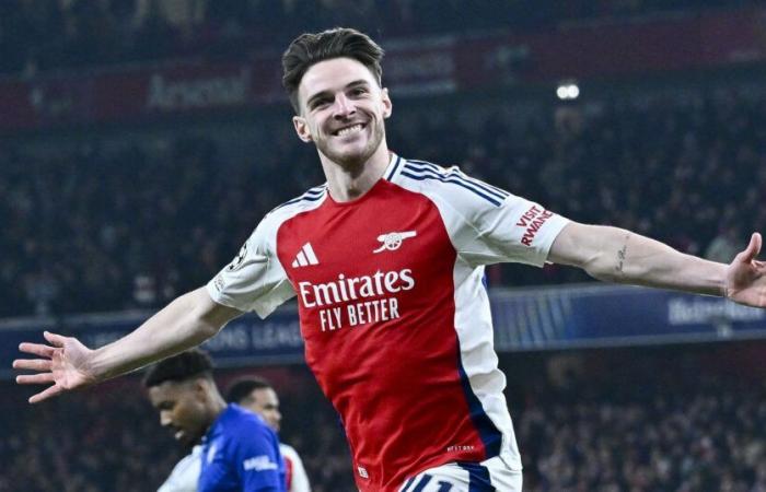 Declan Rice bags first Champions League strike as Mikel Arteta turns to Arsenal midfield for goals in Dinamo Zagreb win