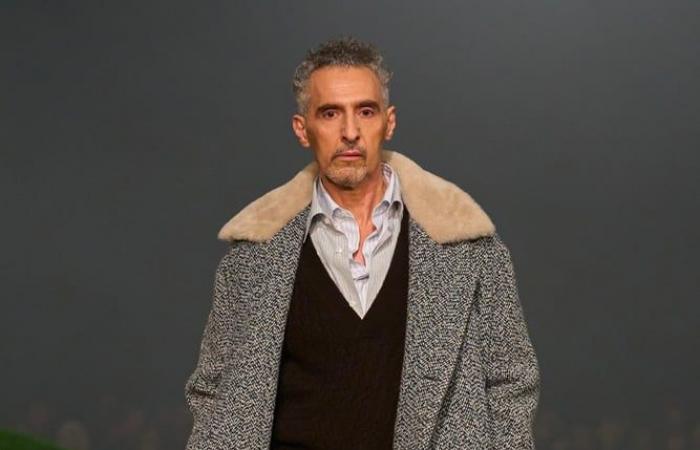 At the Zegna fashion show, actor John Turturro causes a sensation