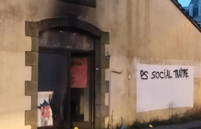 The office of the Socialist Party vandalized in Carhaix in Finistère