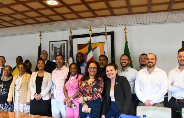 Guyana: Prefiguration of the Regional Observatory on Water and Biodiversity of the Guiana Plateau: Riad Nurmohamed, Minister of Public Works of Suriname received at the CTG