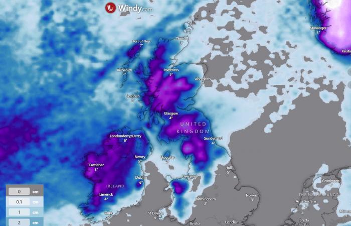 Multiple intense Atlantic storms will blast into Ireland and the UK next weekend