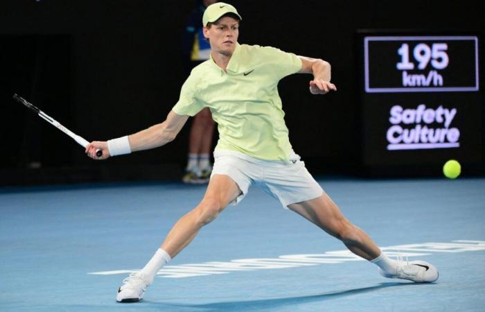 Sinner, far too strong for de Minaur, reaches the semi-finals of the Australian Open