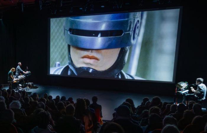 Movie theater. The cult film Robocop will be revisited in a film concert at Pathé Wilson