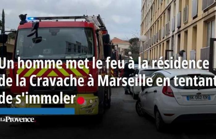 A man sets fire to the Cravache residence in Marseille while trying to set himself on fire