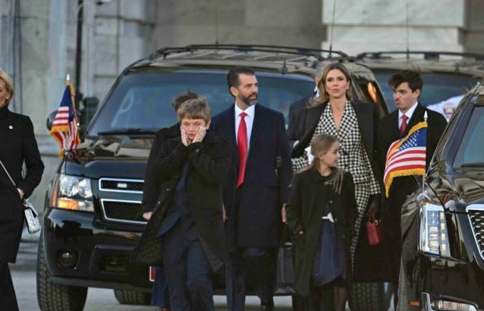 Inauguration: Donald Trump Jr kept his new girlfriend at a distance