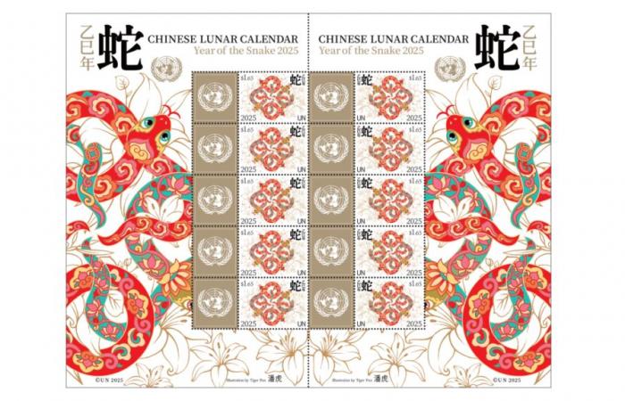 Stamps for the Year of the Snake