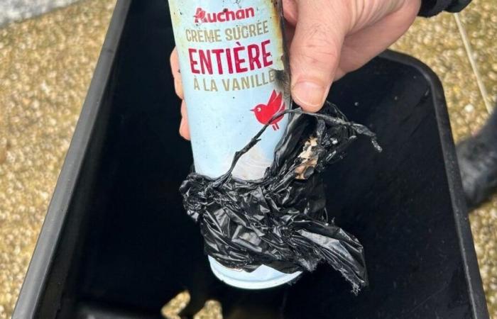 His whipped cream bomb explodes, Auchan replies that it’s “impossible” and offers him 15 euros