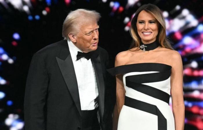 Was there a mysterious double meaning in Melania Trump's black and white outfit at the inauguration ball?