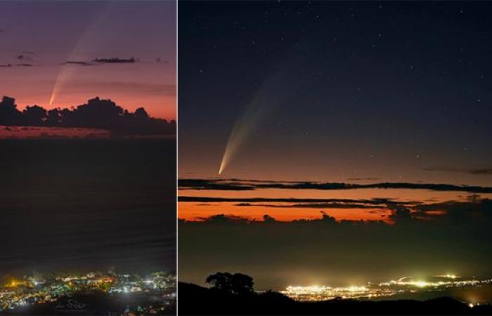 The Atlas comet visible in the sky of Reunion Island: it only passes every 160,000 years!