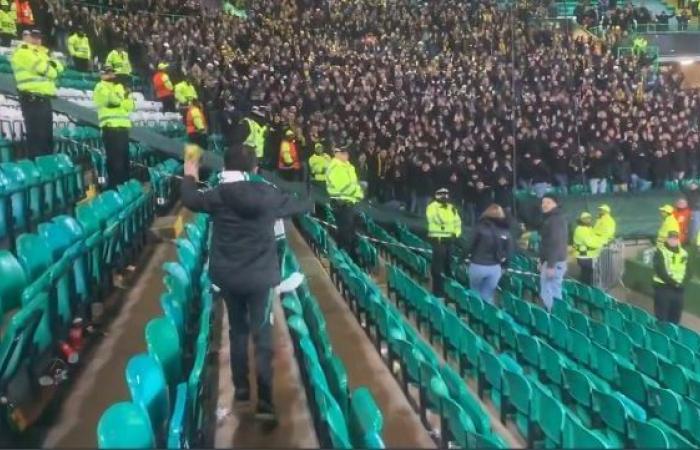 The beautiful communion between a young Celtic Glasgow fan and the supporters of Young Boys Berne