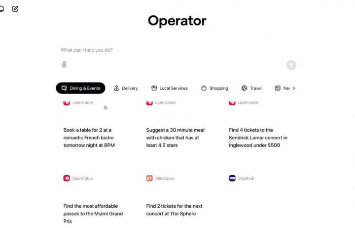 OPENAI draws Operator, its IA agent who takes control on the web