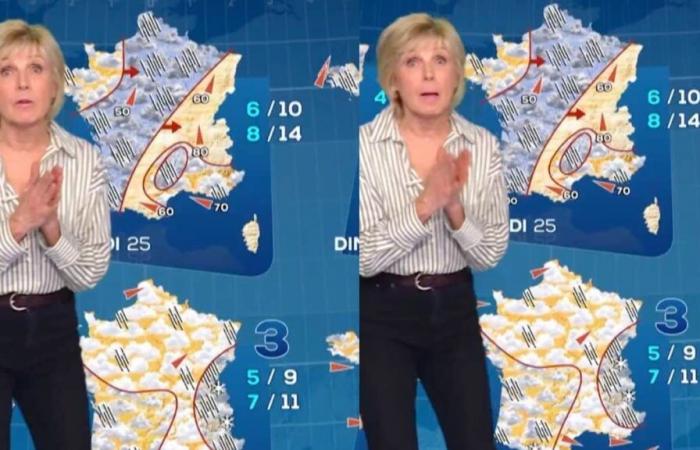 Evelyne Dhéliat: intrusion on the weather set