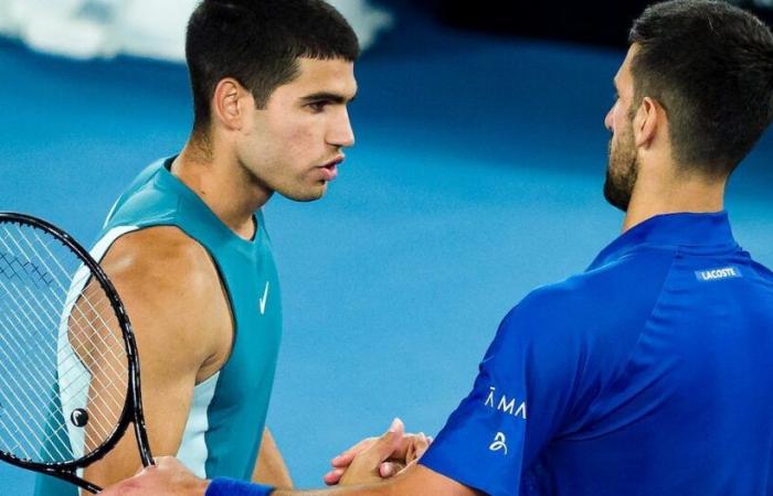 Australian Open > Novak Djokovic's response to Carlos Alcaraz after their quarter-final clash