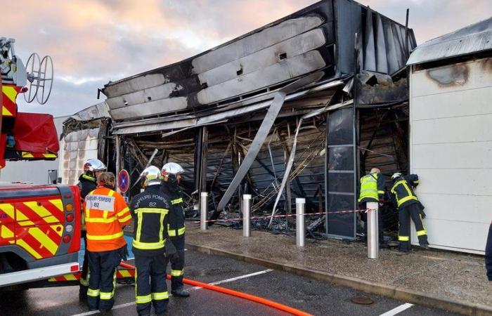 Big fire in Montauban: a Chinese restaurant destroyed before its opening