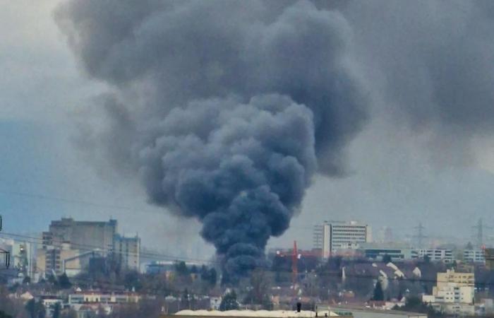 Kaiseragust: Smoke development after fire at recycling company