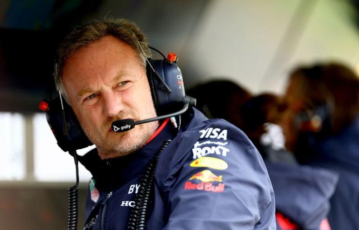 F1. Christian Horner drives a Red Bull for the first time