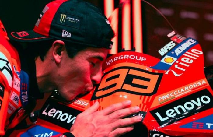 MotoGP, Marc Marquez took his first big victory in red: he went from public enemy in Italy to a Ducati hero