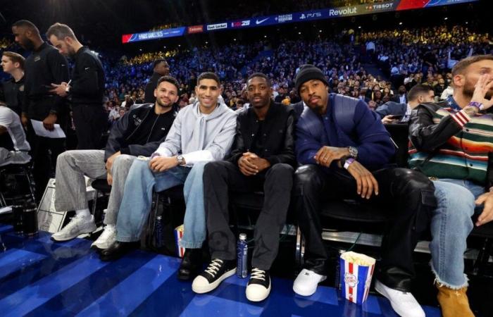 Parker, Sy, Matt Pokora… A nice basket filled in the stands to see the “Wemby” phenomenon