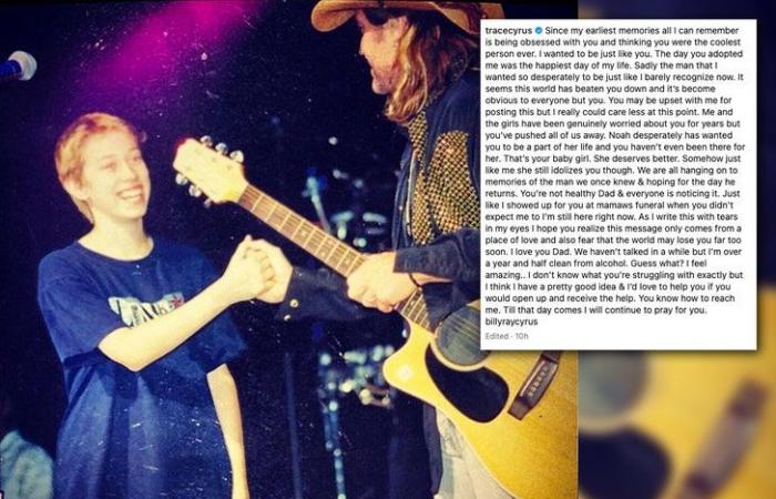 Trace Cyrus Sends Emotional Plea to Billy Ray Cyrus, ‘You’re Not Healthy, Dad’