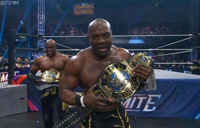 Bobby Lashley and Shelton Benjamin become AEW champions for the first time