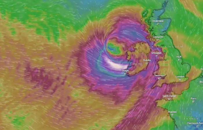 Eowyn latest: ‘Do not travel’ warning issued as record-breaking 114mph winds reported and flights cancelled | UK News