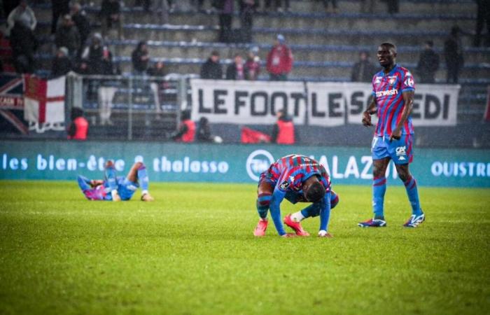 Soccer. Despite a better face, the SM Caen bowed against Guingamp and dark even more