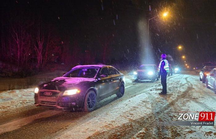 Accident on Lloyd Welch boulevard in Beauport