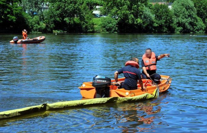 Unexplained pollution of the Garonne detected south of Toulouse, an absorbent dam installed by firefighters