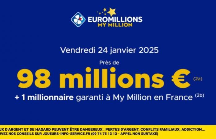 98 million euros to be won in Euromillions today! Try your luck