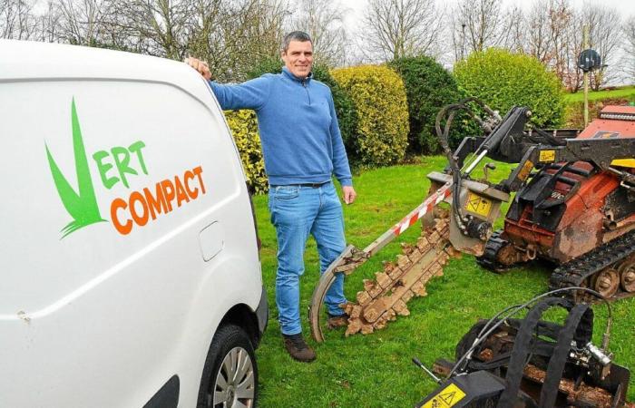 Compact green, a new well-equipped landscape gardener has set up in Pont-l’Abbé