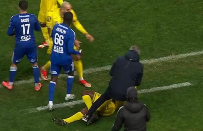 Bastia coach expelled after dragging Pau player to Ligue 2