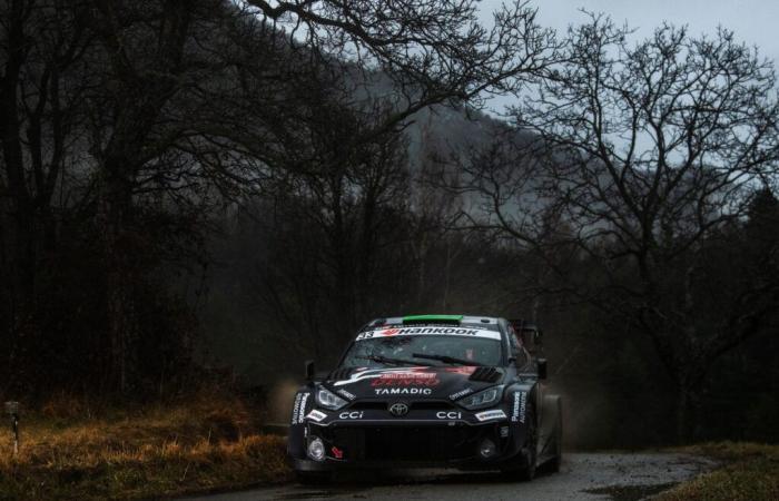 Elfyn Evans takes the lead while the Monte-Carlo rally plunges into chaos.