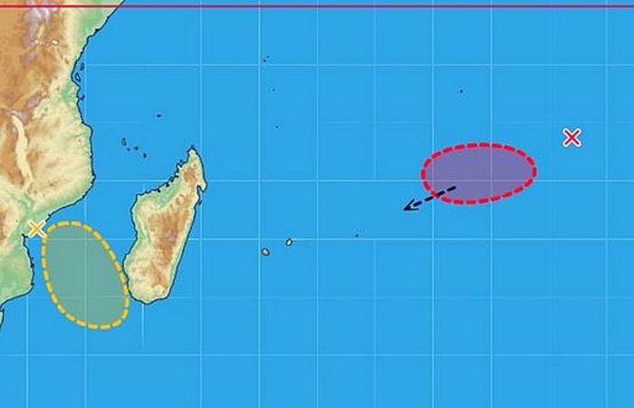 two very active disturbed areas