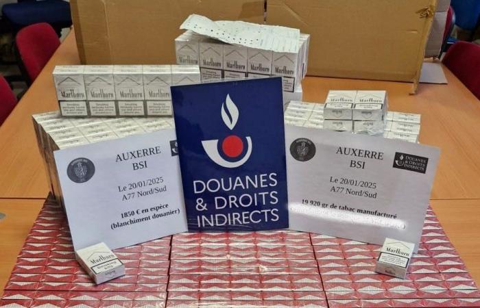 NIÈVRE: Seizure of nearly a thousand packets of contraband cigarettes on the A77