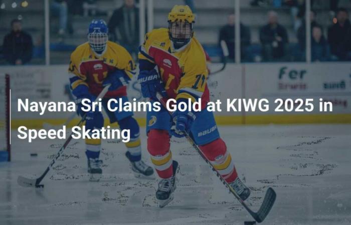 Nayana Sri Wins Gold at KIWG 2025 in Speed ​​Skating