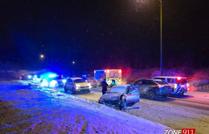 Accident on Lloyd Welch boulevard in Beauport