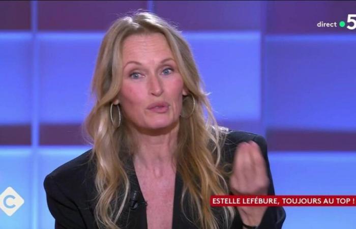 Anne-Élisabeth Lemoine sets foot in the dish on the physical, Estelle Lefébure embarrassed