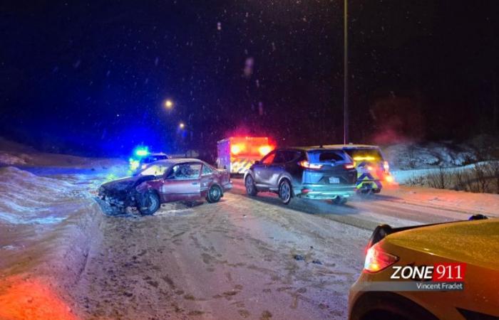 Accident on Lloyd Welch boulevard in Beauport