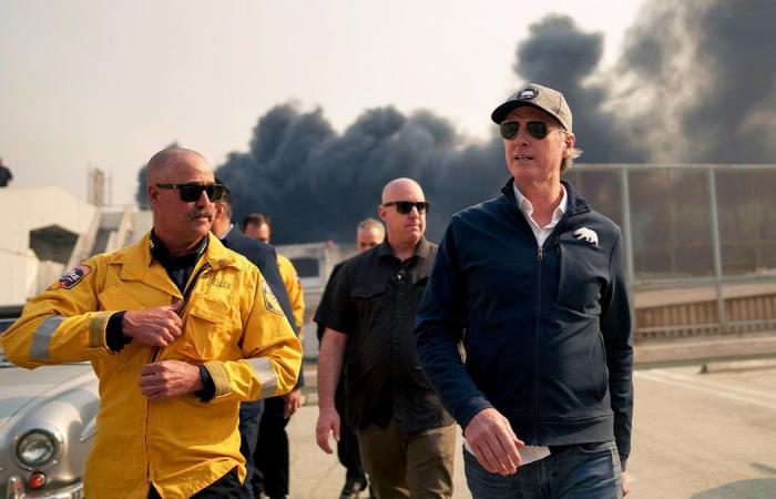 Newsom-Trump war of words still simmering as president arrives in California to survey wildfires