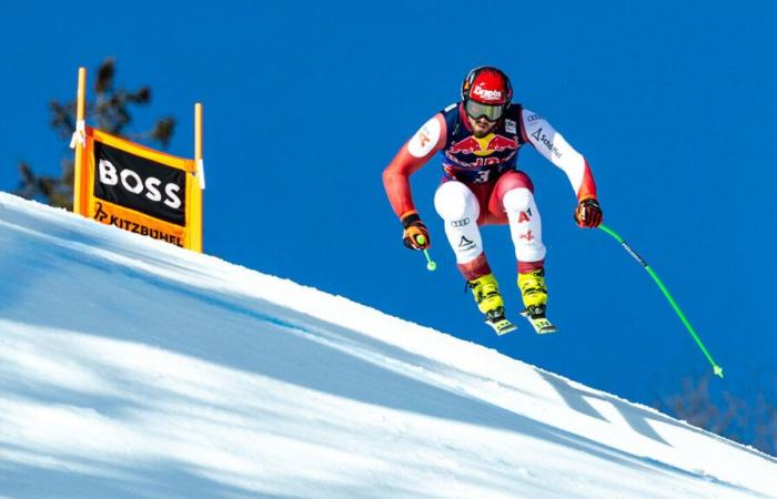 The starting numbers for the Super-G in Kitzbühel