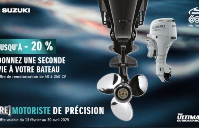 Up to 20% price drop, to re-motors your boat with a Suzuki outboard engine