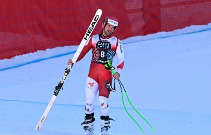 Vincent Kriechmayr finally gives up the super-G in Kitzbühel